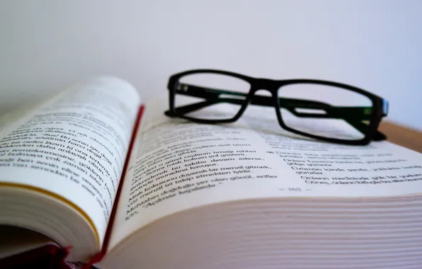 Обои, очки, книга, wallpaper, book, glasses, фон дисплея, фон экрана