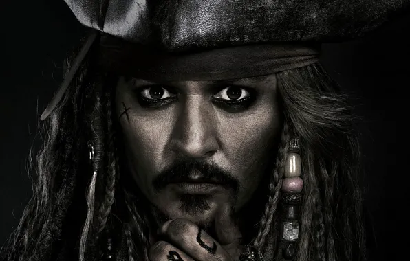 Johnny Depp, cinema, pirate, hat, man, movie, tatoo, face