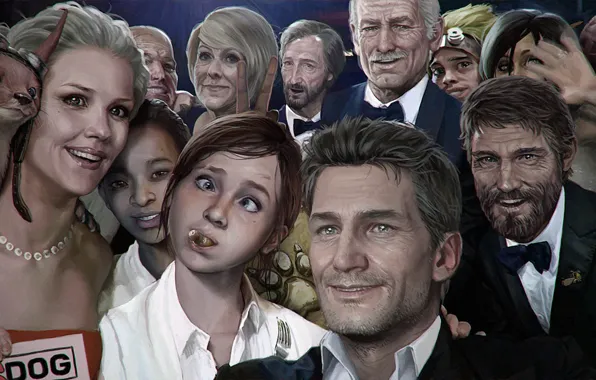 Картинка Nathan Drake, Uncharted, The Last of Us, Naughty Dog, Joel, Ellie, David, Riley Abel