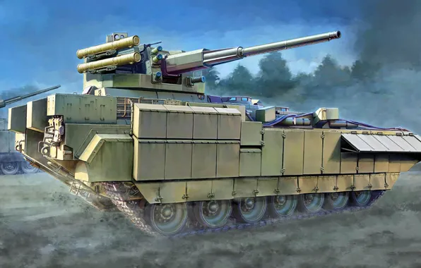 Картинка боевая бронированная машина, 57-мм, БМП, Т-15, перспективная российская