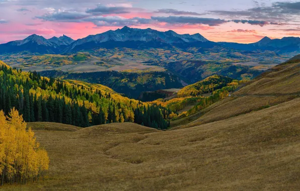 Осень, горы, Колорадо, США