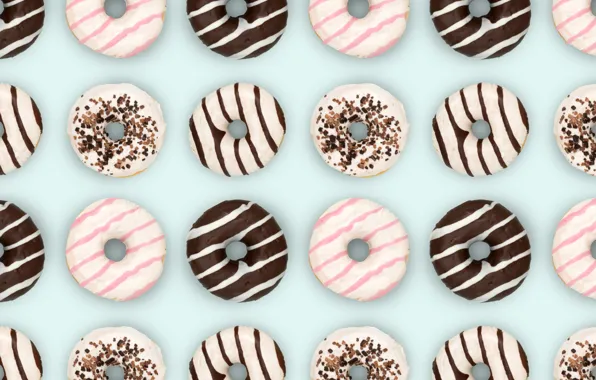 Шоколад, пончики, десерт, выпечка, сладкое, глазурь, Donut