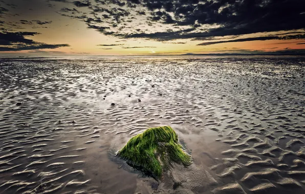 Море, пейзаж, закат