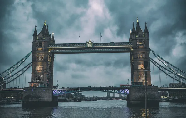 Картинка мост, Лондон, Tower Bridge, London, Тауэр