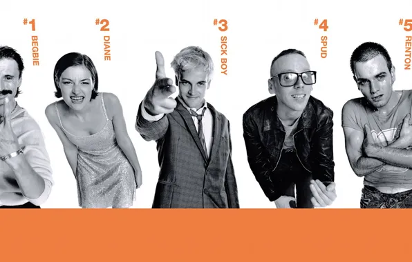 Ewan McGregor, 1995, Robert Carlyle, Trainspotting, Diane, Jonny Lee Miller, Ewen Bremner, Kelly Macdonald