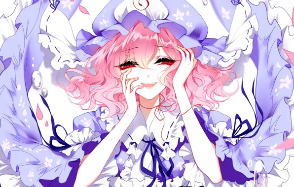 Девушка, улыбка, Touhou, Тохо, Тоухоу, аниме игра