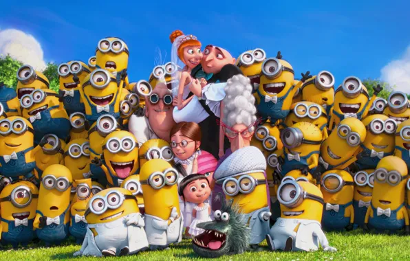 Фото, свадьба, миньоны, Minions, Despicable Me 2, Гадкий я, Gru