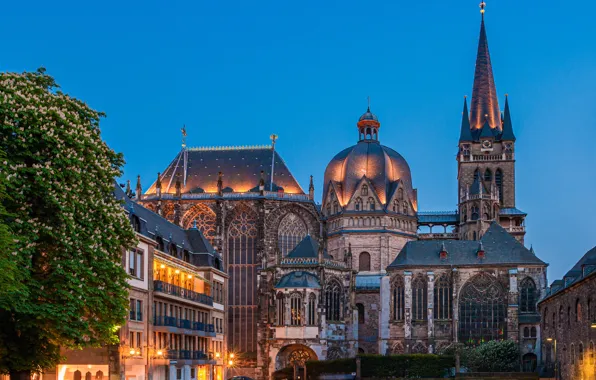 Германия, собор, архитектура, Germany, Ахен, Aachen, Aachen Cathedral, Ахенский собор