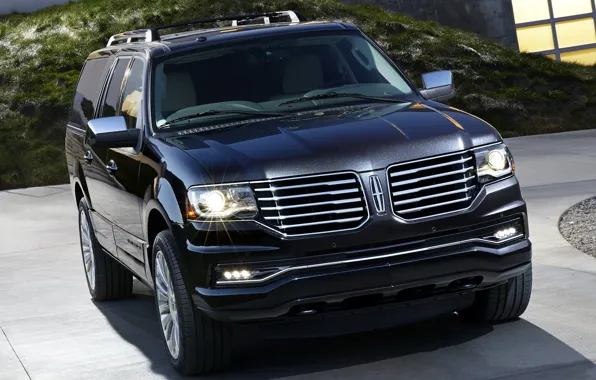 Lincoln, свет, дом, фары, Navigator