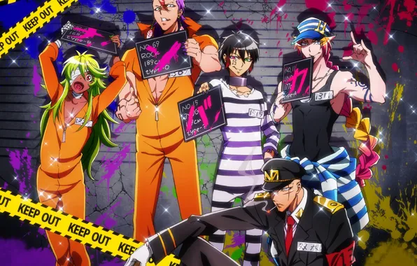 Аниме, арт, Nanbaka, Номернутые