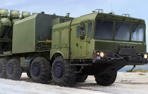 Россия, вс россии, Vincent Wai, береговой ракетный комплекс, 3К60 Бал, самоходная пусковая установка, 3С60, СПУ