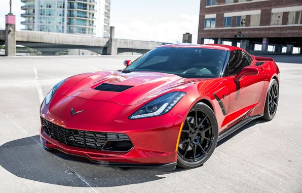 Картинка Corvette, Chevrolet, One, Forged, Stingray, Wheels, Piece, GA1R