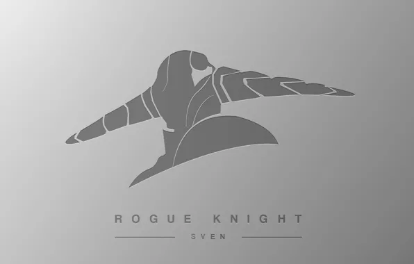 Valve, hero, Dota 2, Minimalism, Sven, Storm Hammer, Rogue Knight, Great Cleave