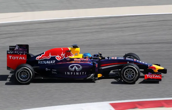 Гонщик, Formula 1, Red Bull, Vettel, Чемпион, Sebastian, RB10