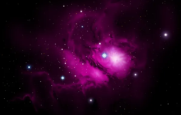 Картинка туманность, Хаббл, красная, телескоп