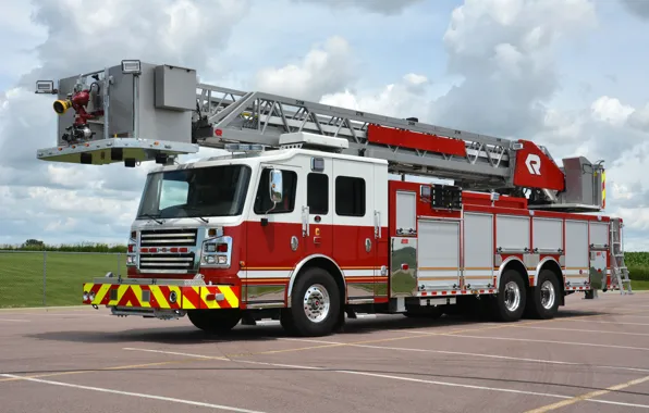 Fire & rescue, fire truck, rosenbauer