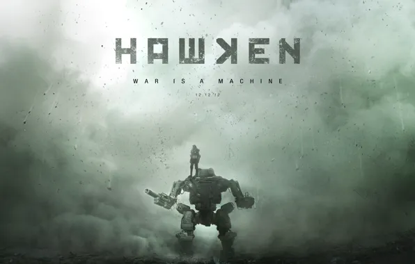 Картинка человек, робот, мех, War Is A Machine, Adhesive Games, Hawken