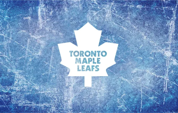 Лед, эмблема, Торонто, кленовый лист, нхл, nhl, Toronto Maple Leafs, хоккейная команда