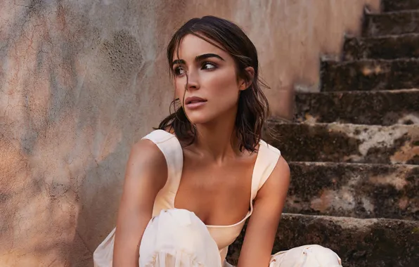 Взгляд, девушка, поза, фото, губы, красивая, Olivia Culpo, Marie Claire