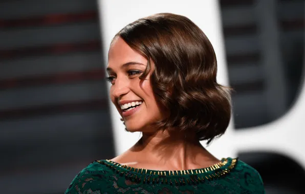 Картинка Улыбка, Актриса, Smile, Actress, Алисия Викандер, Alicia Vikander, Алисия Аманда Викандер, Alicia Amanda Vikander