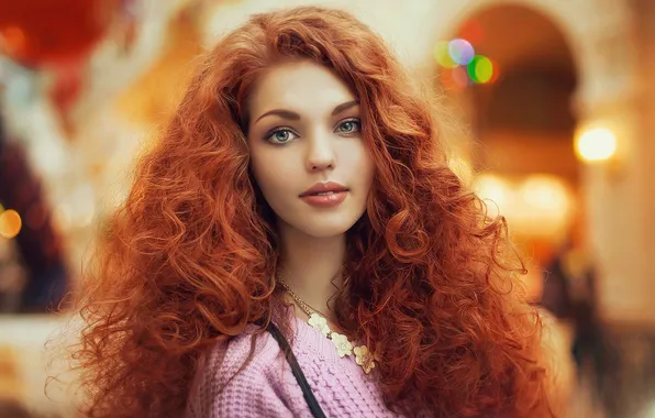 Картинка Red, Beautiful, Beauty, View, Natalia, Face, Lips, Hair