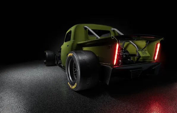 Chevrolet, SEMA, Rear, Black Background, Ringbrothers, 2022, SEMA 2022, Enyo 1948