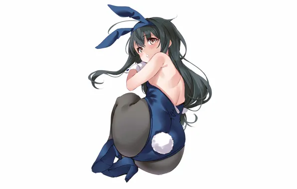Girl, sexy, ass, long hair, anime, beautiful, pretty, butt