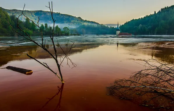 Вода, пейзаж, храм, Romania, Alba, Geamæna