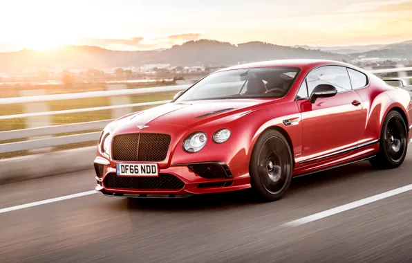 Скорость, Bentley, Continental, 2017, Supersports
