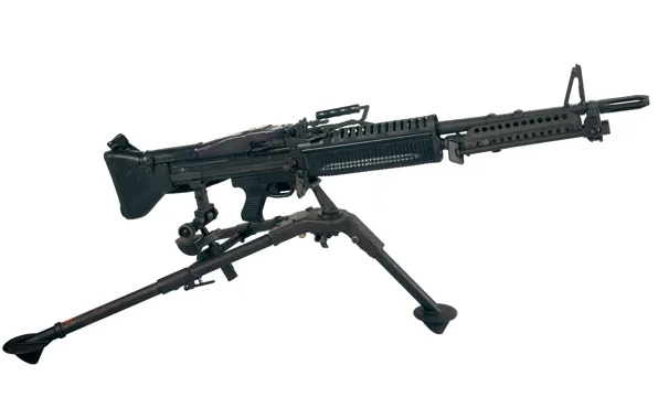 Картинка оружие, фон, пулемёт, M60, единый, станке-треноге, M122