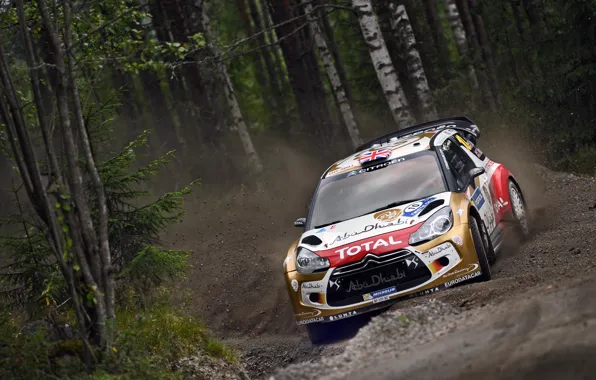 Картинка Лес, Citroen, DS3, WRC, Rally, Meeke