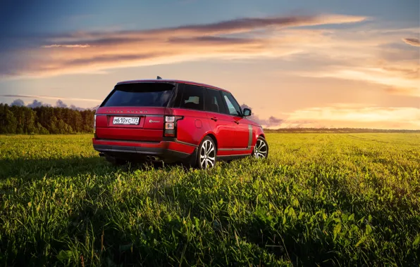 Авто, красный, Range Rover SV Autobiography Dynamic
