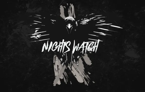 Картинка темный, dark, ворон, crow, Игра Престолов, Game of Thrones, Night Watch, Ночной Дозор