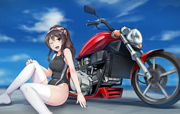 Kawaii, game, happy, sky, boobs, breast, smile, anime