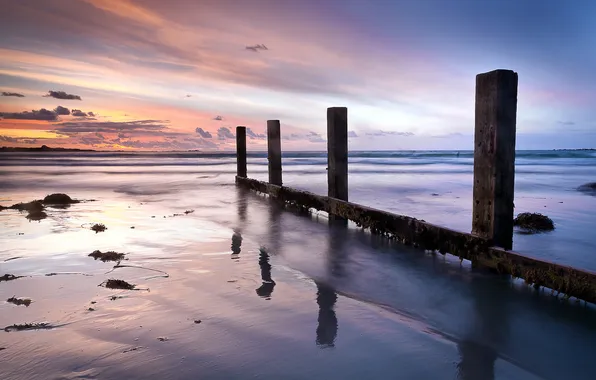 Море, пейзаж, опора