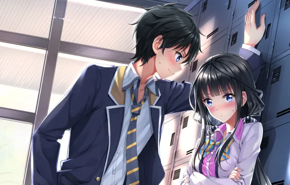 Blush, asian, suit, manga, japanese, oriental, asiatic, tie