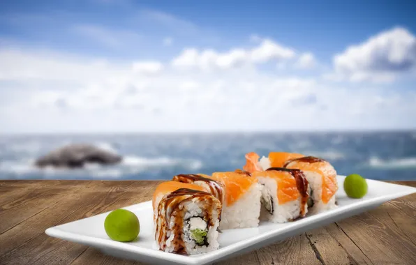 Sushi, суши, роллы, japanese, seafood