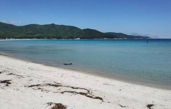 Песок, море, пляж, Бухта Триозёрье