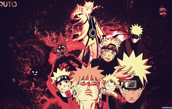 Anime, Naruto Shippuuden, Kyuubi, Uzumaki Naruto, Jinchuuriki