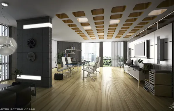 Дизайн, помещение, NeoScopic Office Space