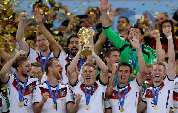 Картинка футбол, победа, чемпионат мира, чемпионы, сборная Германии