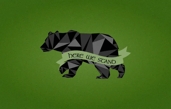 Картинка Game of Thrones, black bear, House Mormont, Here We Stand, A Song Fire and Ice, …