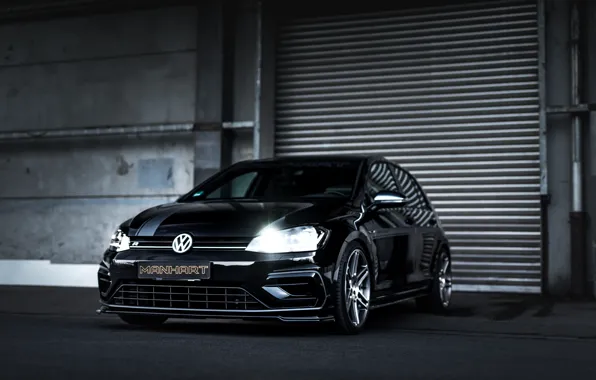 Volkswagen, Front, Black, Golf, Golf R, Golf 7, Manhart, RS450