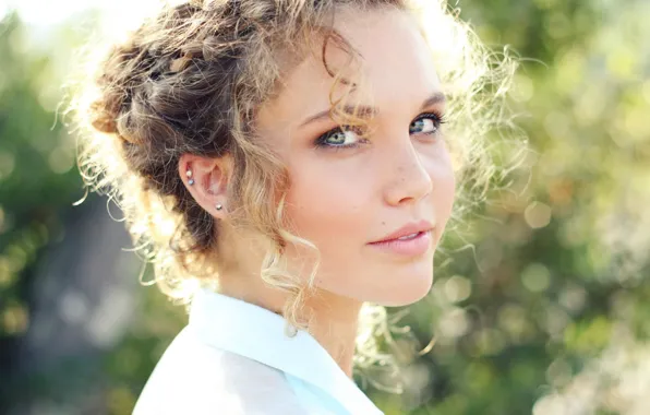 Девушка, лицо, улыбка, красивая, women, face
