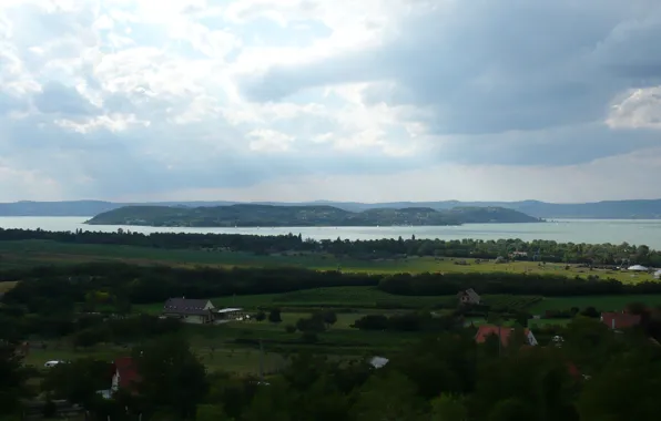 Landscapes, Hungary, Lake, Balaton