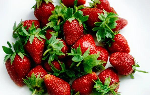 Картинка красный, природа, ягоды, еда, клубника