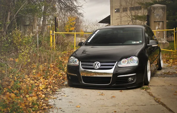 Черный, volkswagen, black, гольф, golf, фольксваген, MK5