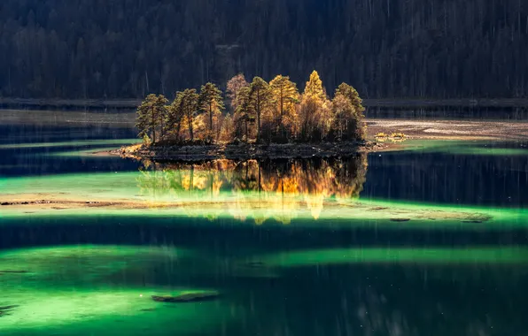 Картинка осень, свет, природа