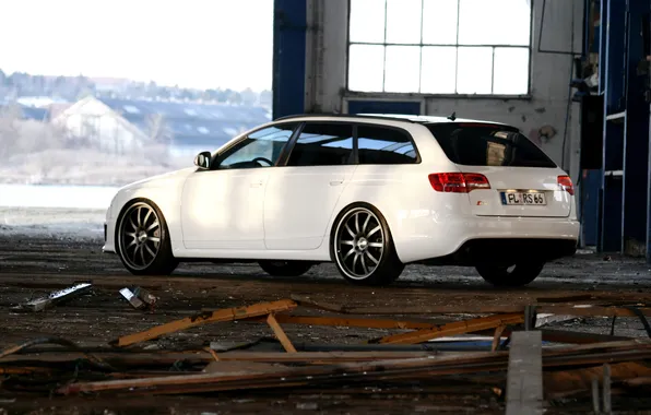 Audi, rs6, sport car, white car