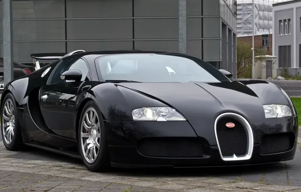 Картинка veyron, bugatti, black